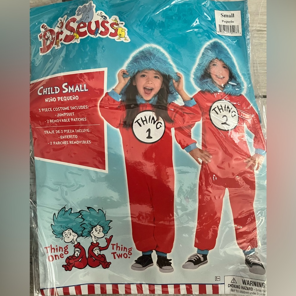 Kids Dr. Seuss Thing 1/Thing 2 Halloween costume & Wig